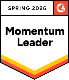 G2 Spring 2026 Momentum Leader badge awarded to Collaborator in SEO Tools and Content Distribution categories